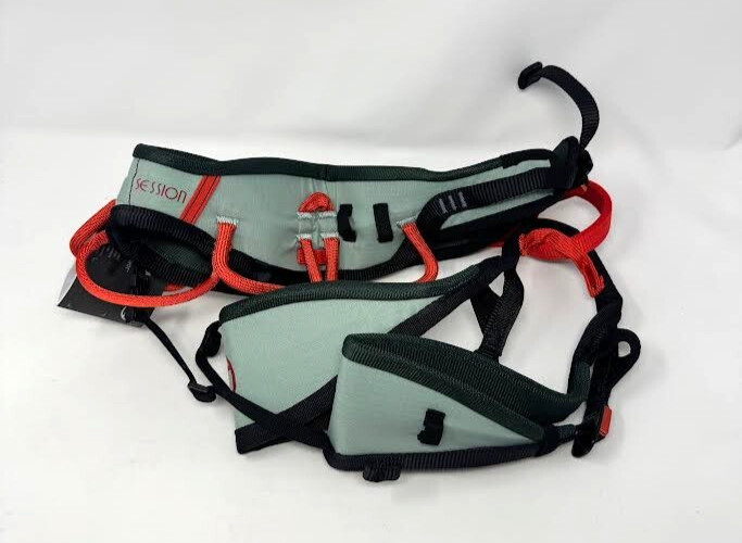 WILD COUNTRY ' WOMENS ' SESSION HARNESS ' AQUIFER/ORANGE ' SIZE SMALL