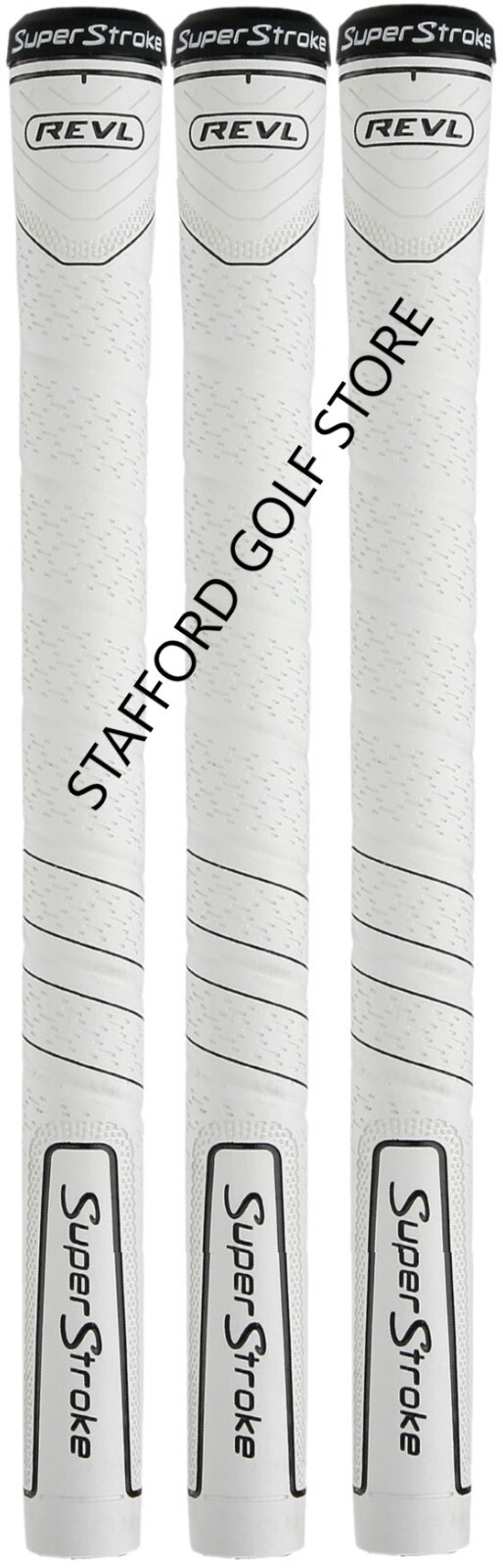 Super Stroke REVL Comfort Golf Grips White – Jumbo, Standard, Midsize, Undersize