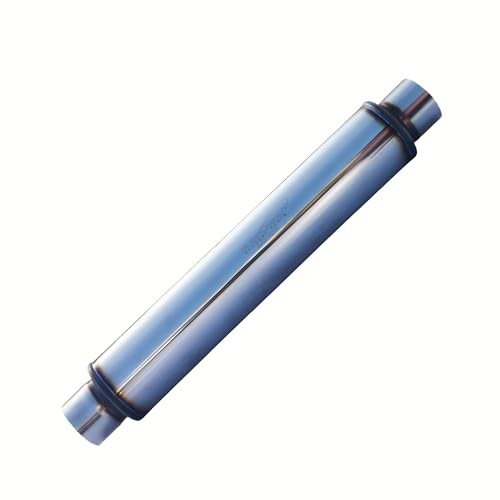 Exhaust Resonator, Straight Gasflow Design, Quiet and Deep Sound Muffler, Made