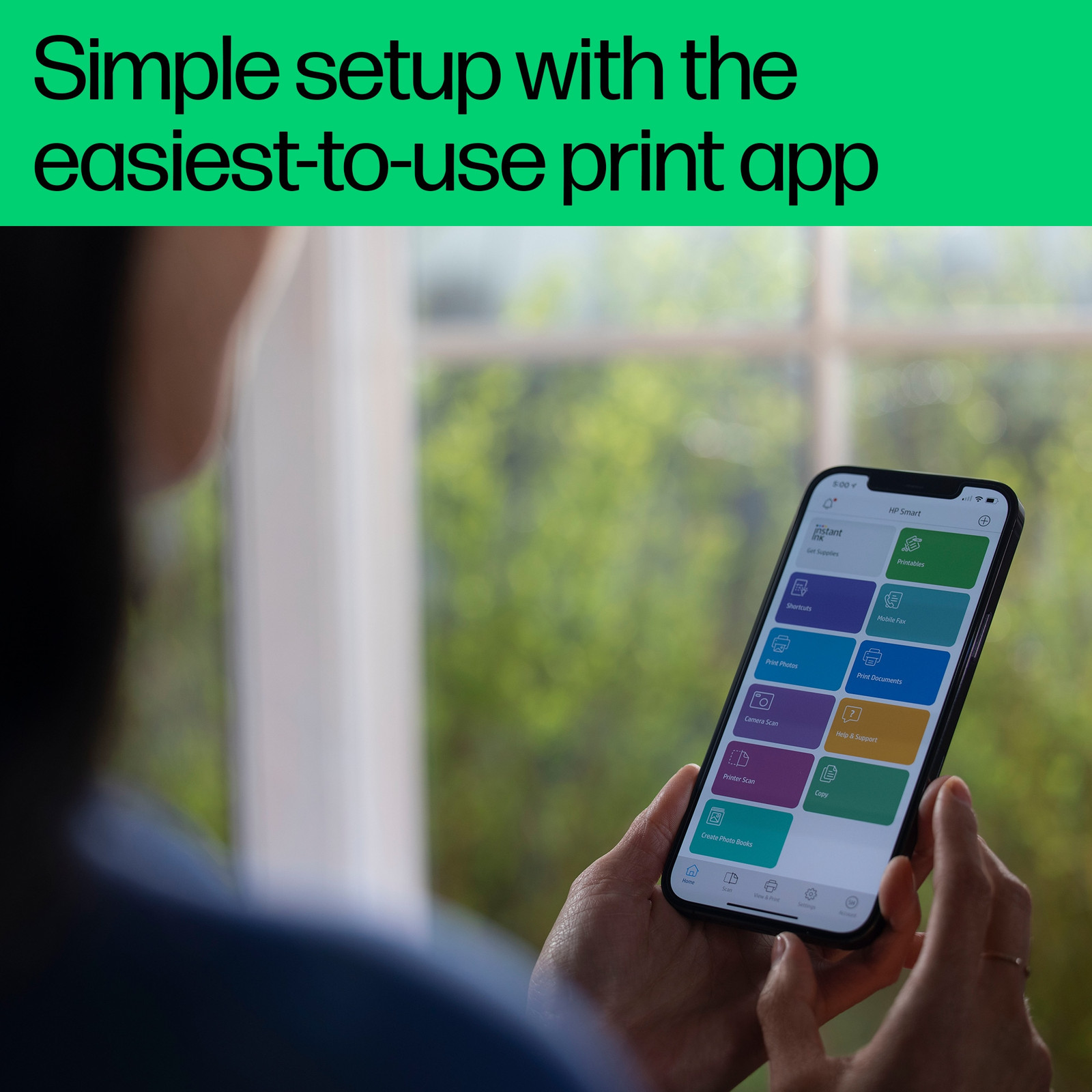 HP DeskJet 4255e All-in-One Inkjet Printer, Color Mobile Print, Copy, Scan Up to