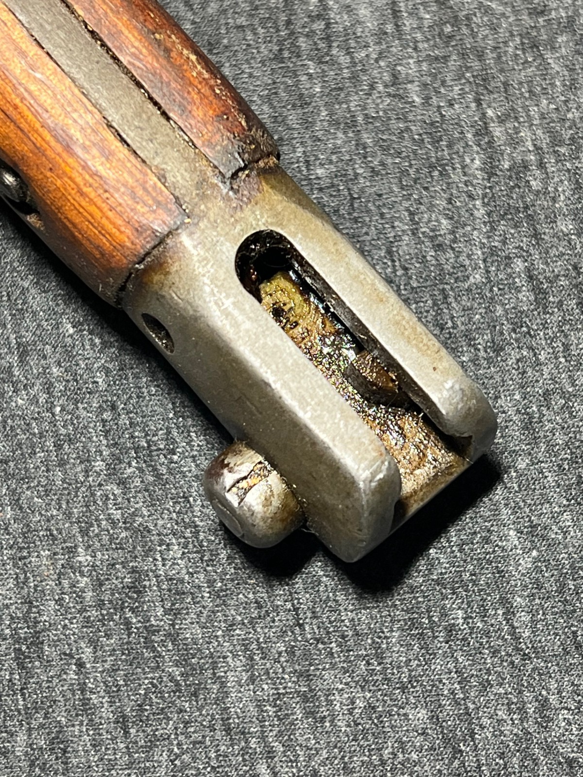 WWII Enfield .303 Rifle Pattern 1907 Bayonet India Cut Down