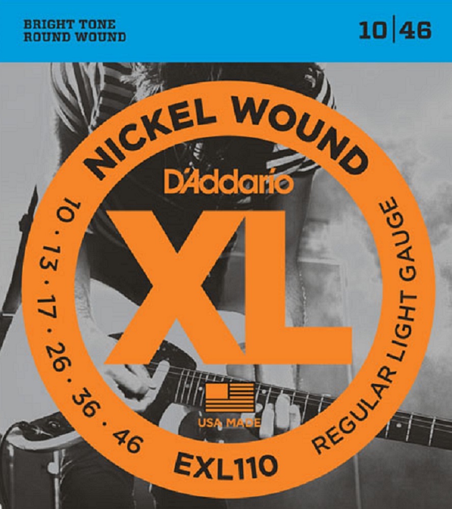 D'Addario EXL110 Electric Guitar Strings 10-46 Regular Light