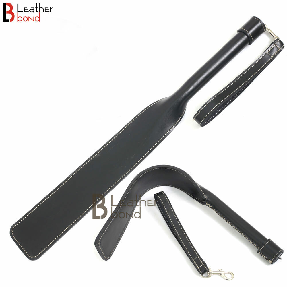 Real Cowhide Belting Leather Paddle Slapper Thick, Weighty & Sturdy Hand Made