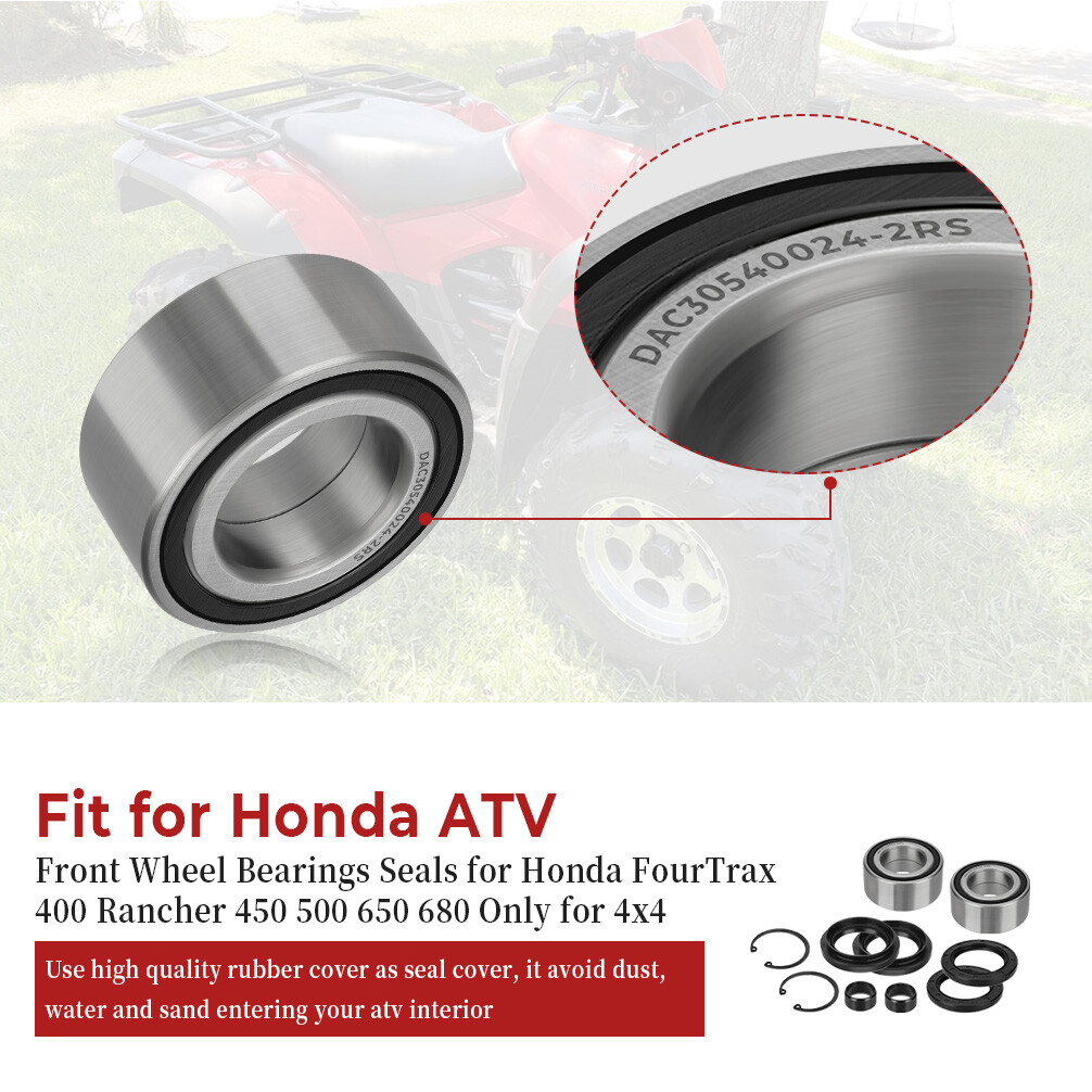 Front Wheel Bearings & Seals for 2005-2013 Honda Foreman 500 TRX500FE/FM/FPE/FPM