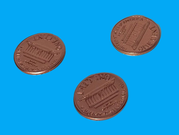 3 STEEL SHIM SHELL US PENNY TAIL Dime Magic Trick Hollow Coin Magnetic Vanish