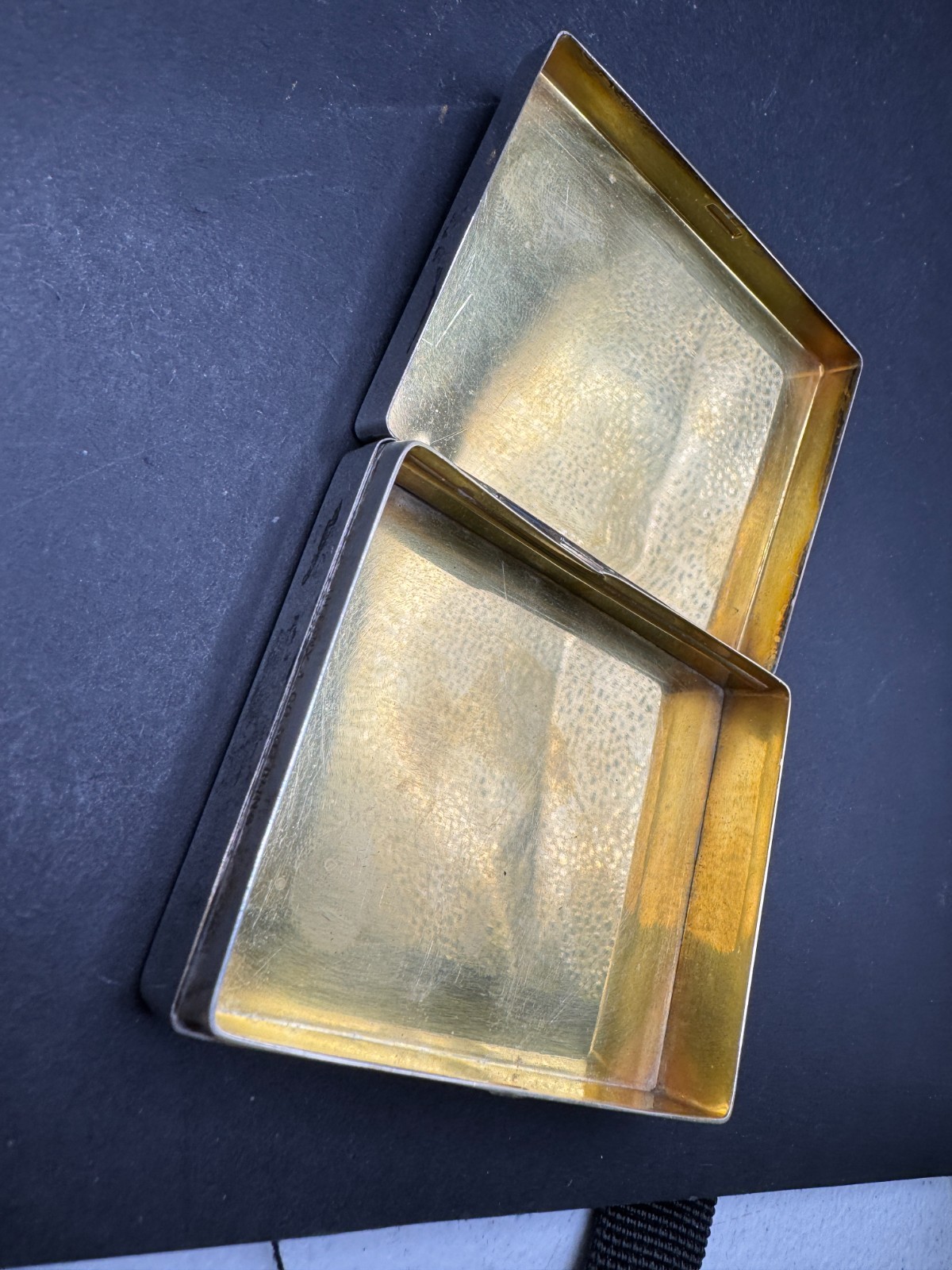 Vintage Tiffany & Co. Sterling Silver 925 Cigarette Case W/ Monogram 2.92"x2.23"