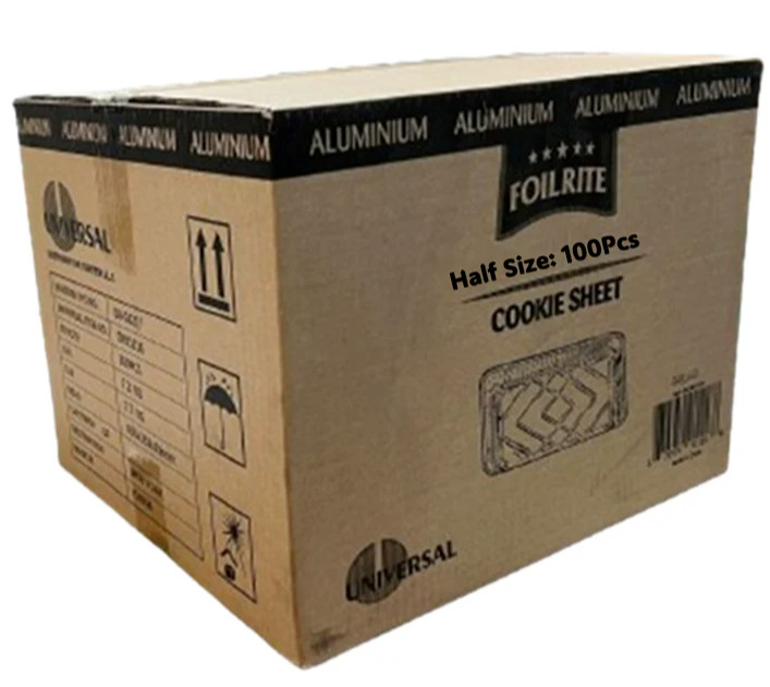 Wholesale Disposable 1/2 Size  Cookie Sheet Cake Aluminum Foil Pan 100 PCS case
