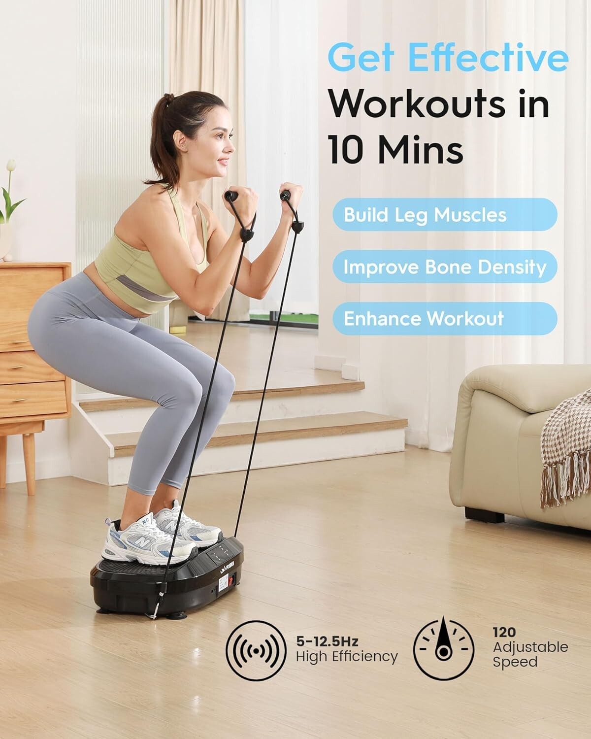 Vibration Plate-4D & Oscillation Two Types Vibration Platform Whole Body Workout