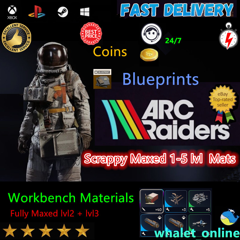 ARC Raiders🔥Workbench Materials Blueprints Coins Gears✨Lowest Virtual Item🚀