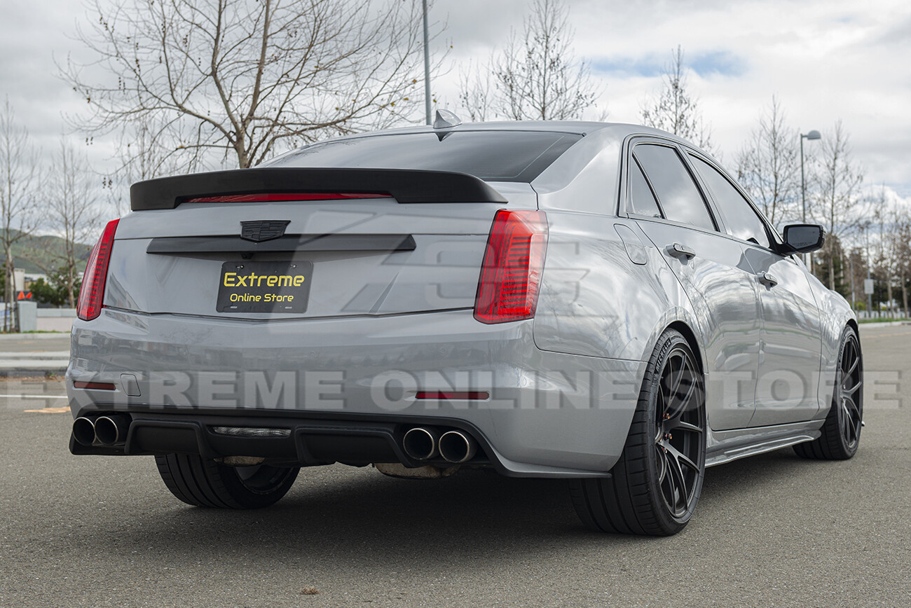 For 14-19 Cadillac CTS | Carbon Package ABS Plastic Rear Trunk Wing Spoiler