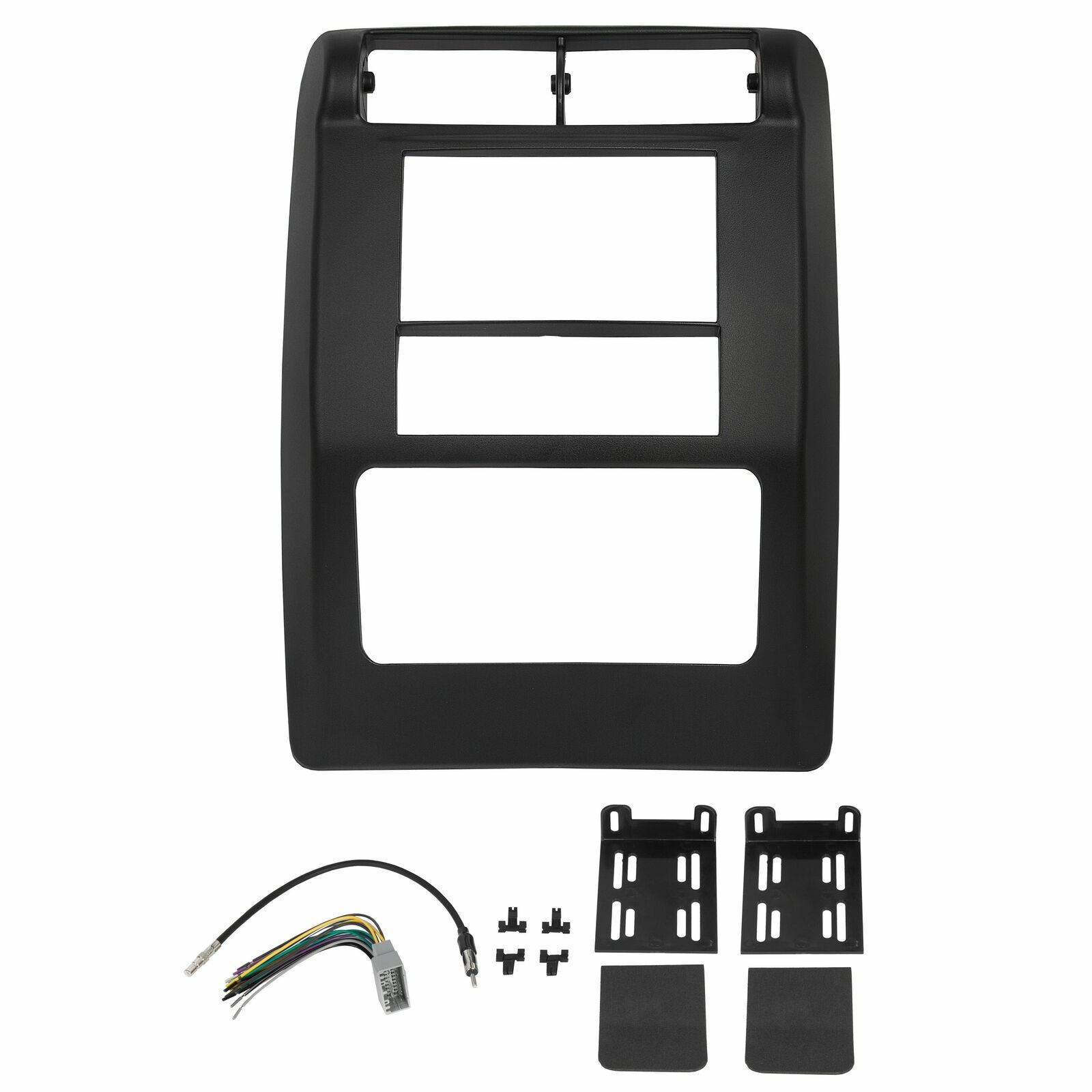 For 2003-2006 04 05 Jeep Wrangler TJ Double Din Radio Dash Kit w/ Wiring Harness