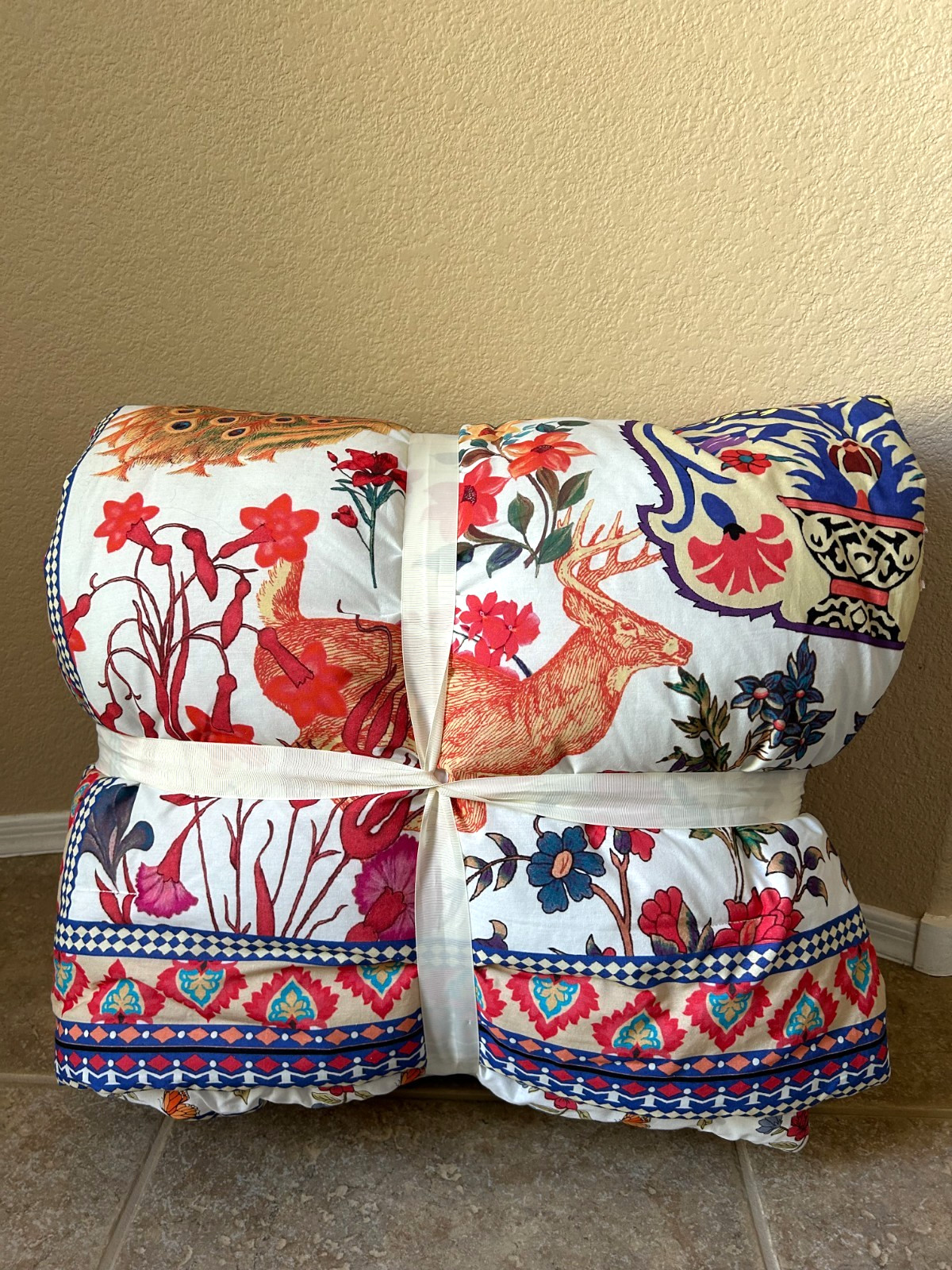 Studio D Kyrie Peacock Floral Comforter Mini Set wShams Full/Queen $209 NWT