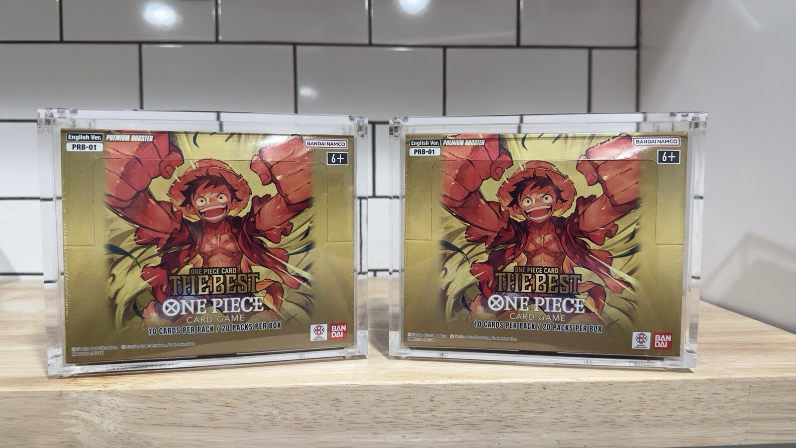 One Piece Booster Box Acrylic Case Magnetic Lid - UV Resistant - US seller