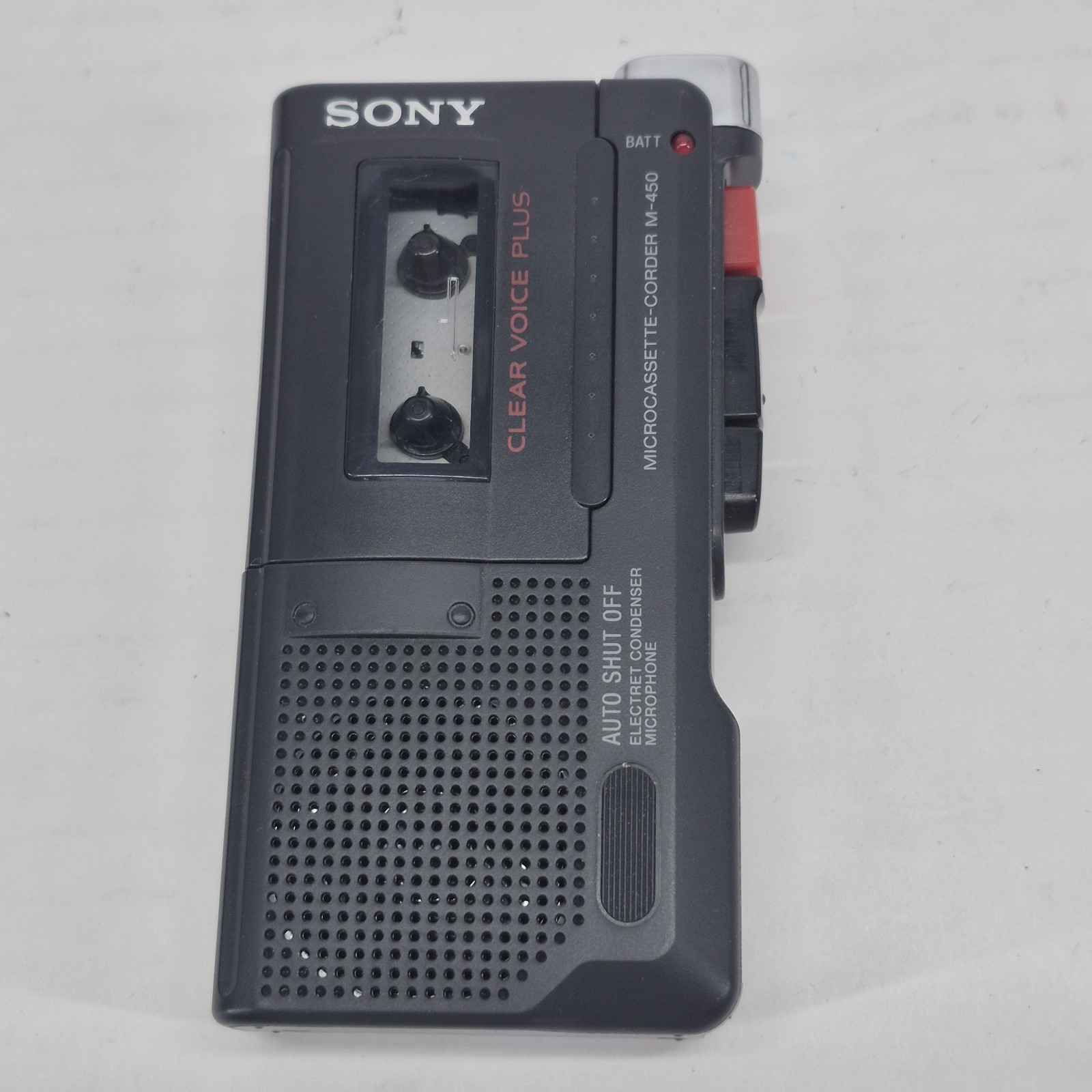 Sony M-450 Microcassette Voice Recorder Auto Shut Off Handheld