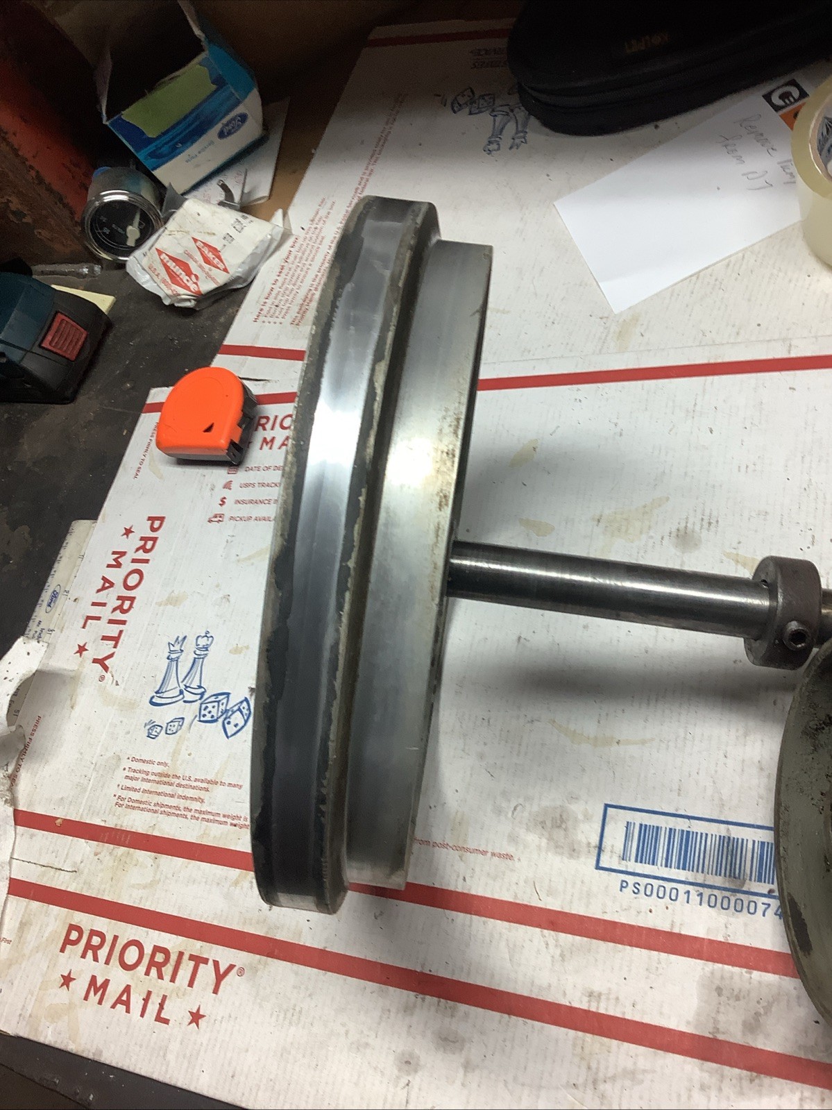 South Bend 9” rear drive countershaft pulleys and shaft