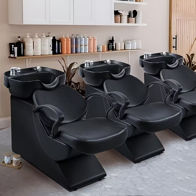Backwash Barber Shampoo Chair Bowl Sink Unit Station Spa Salon Beauty Equipment