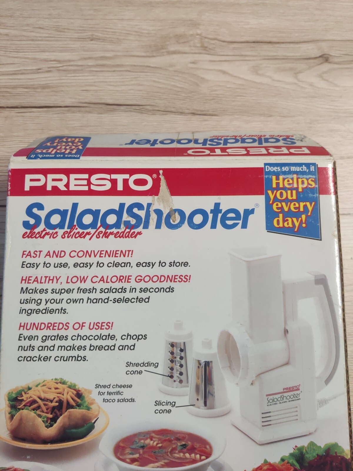 Presto 02910 Salad Shooter Electric Food Slicer Shredder New Open Box