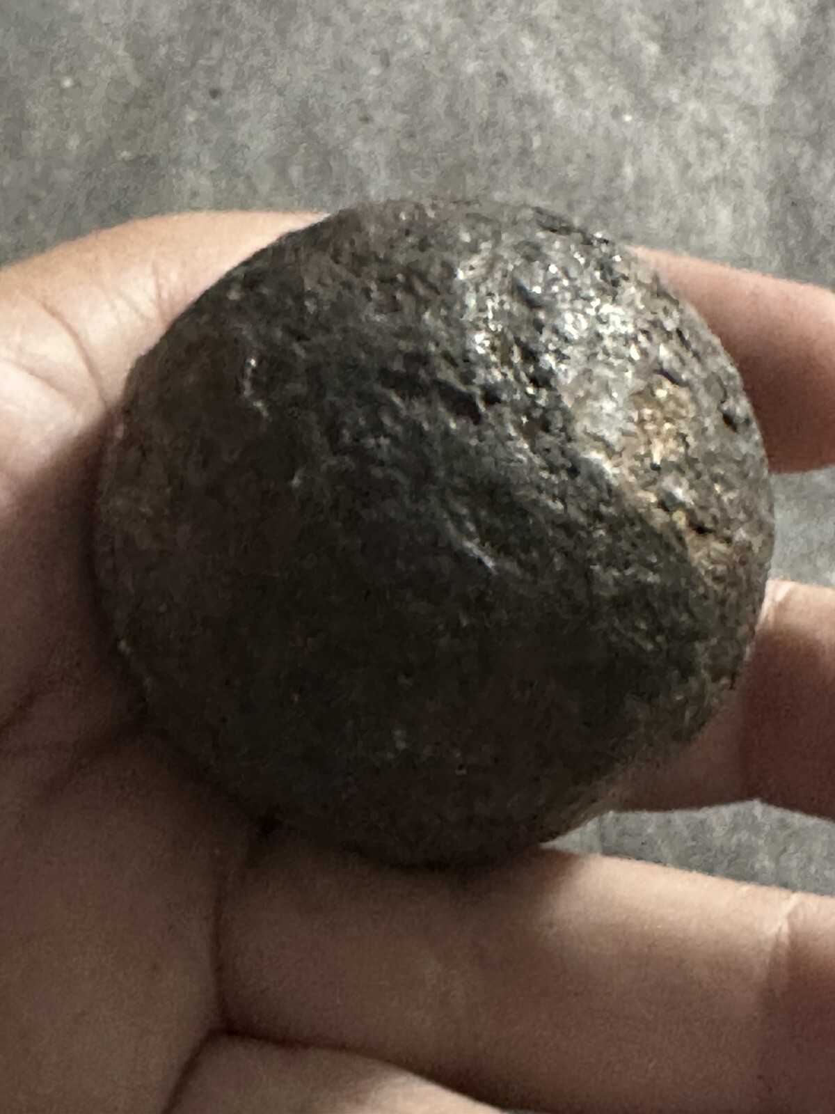 Antique Pre-civil War or Civil War ? 1 Lb (14.8oz) US Cannon Ball 1 Pounder 2”