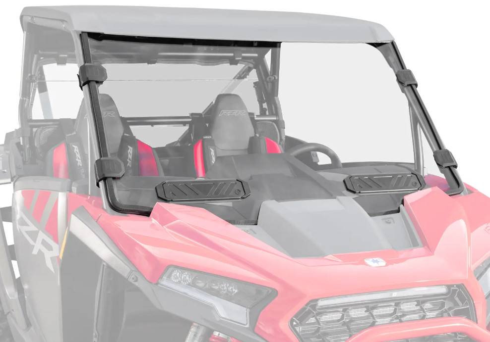 SuperATV Polaris RZR XP 1000 2024+ Clear Standard Poly Vented Full Windshield