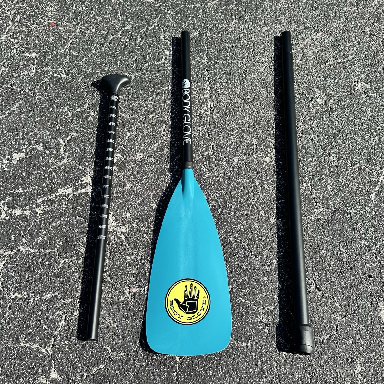 3-Piece Adjustable SUP Paddle –Lightweight, Floating Aluminum Shaft (Body Glove)