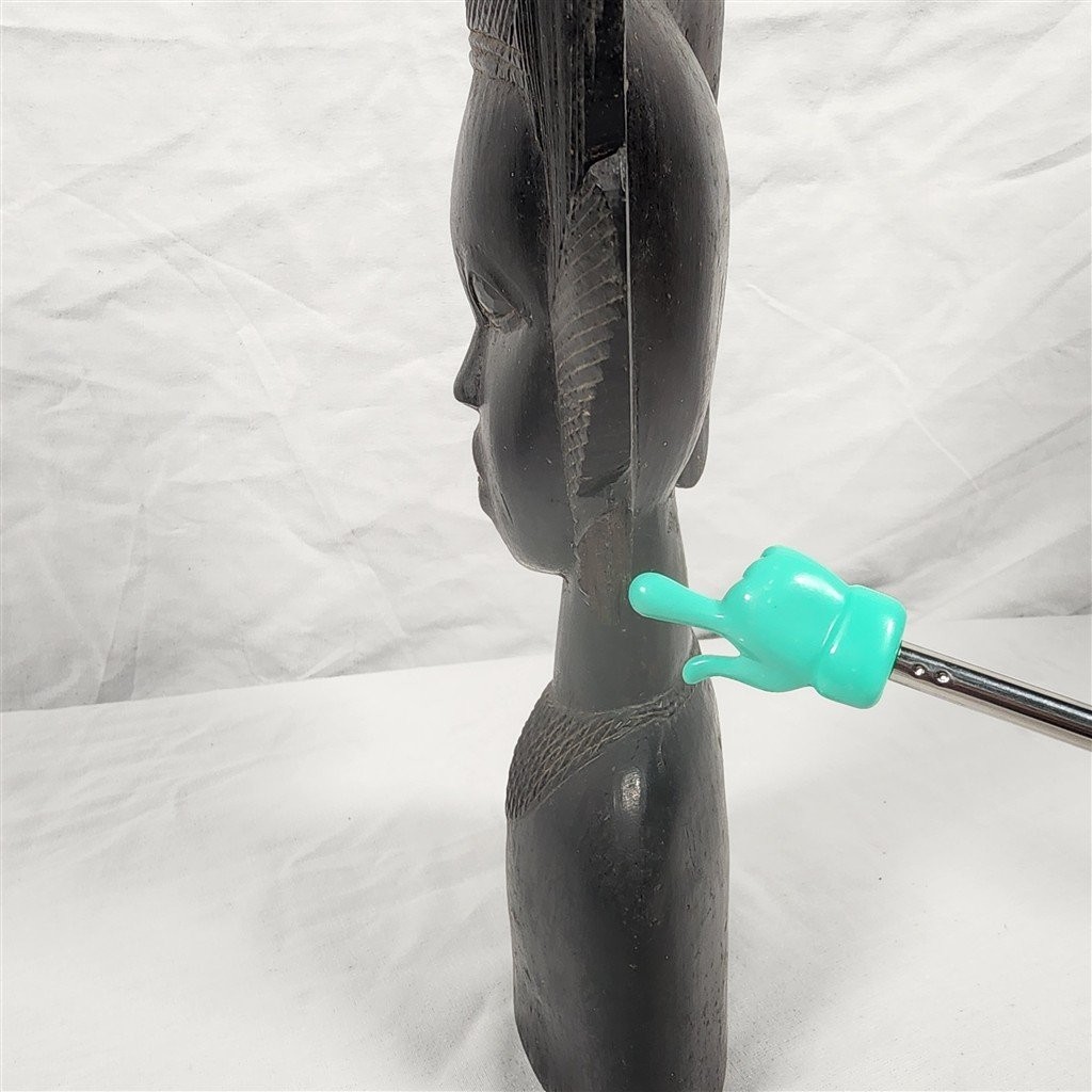 VTG African Bust Sculpture Carved Wood Woman Tribal Art Hand Carved GUC