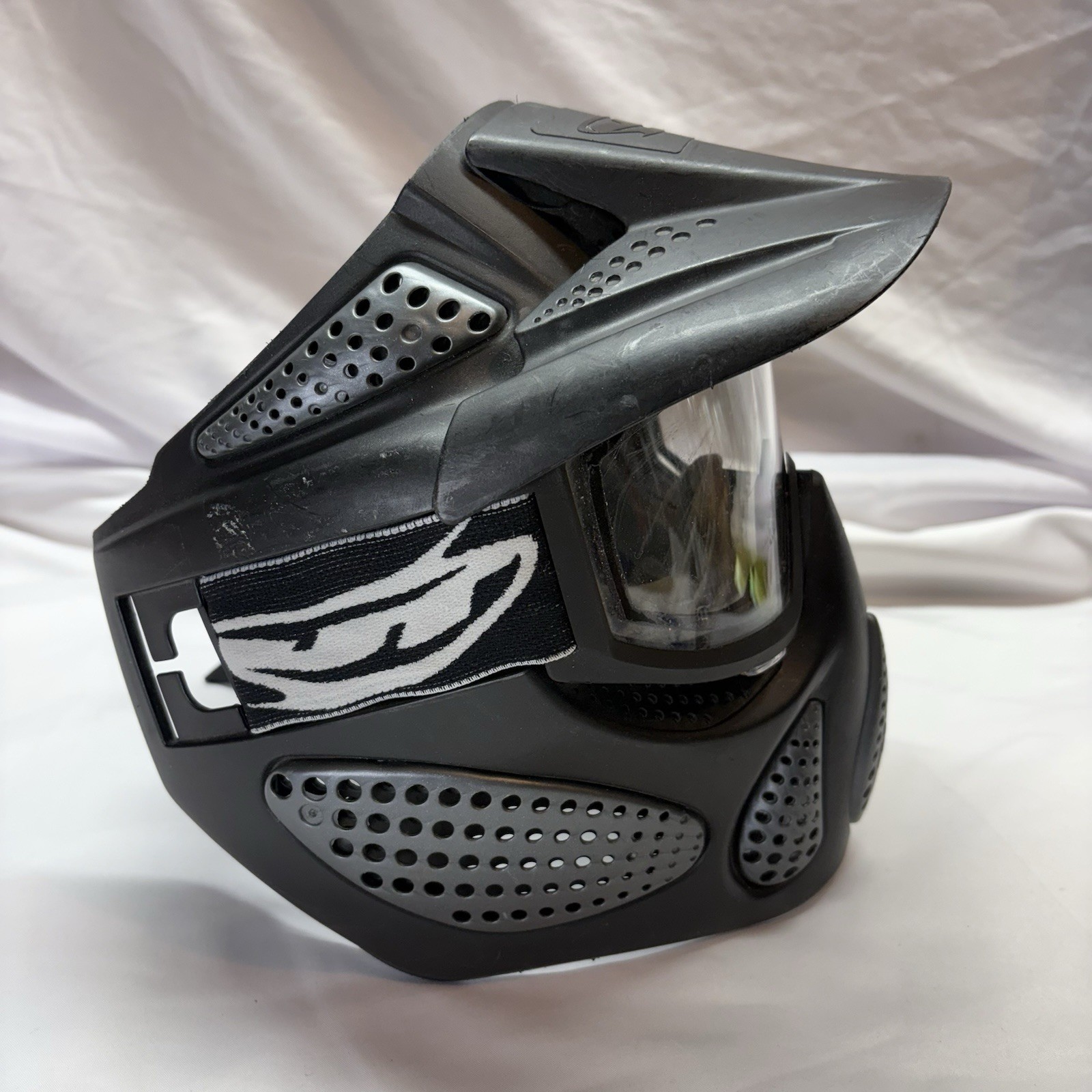 JT Paintball Mask Goggles w/ Visor Full Face Black Paintball Airsoft