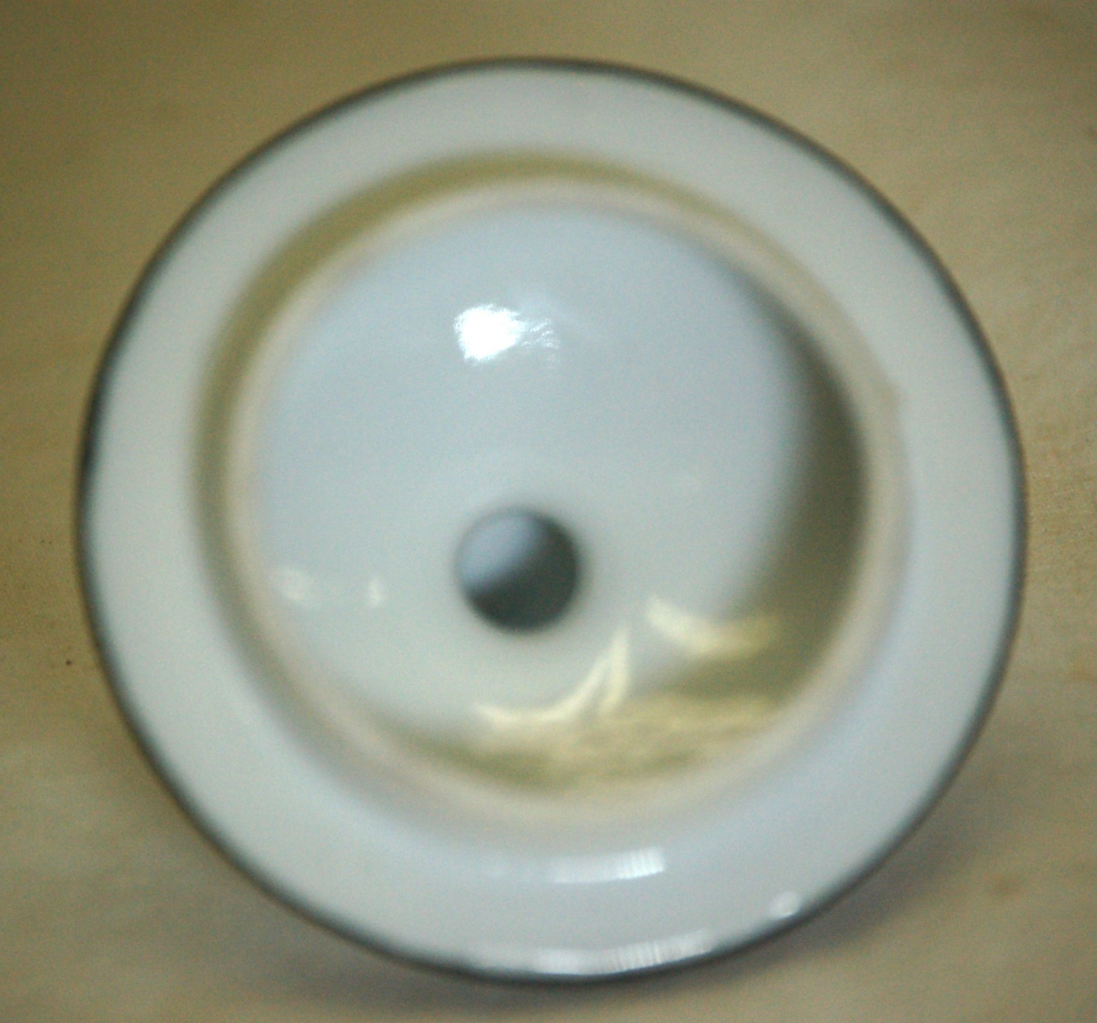 Kutani sugar bowl lid with bamboo red yellow flowers, used