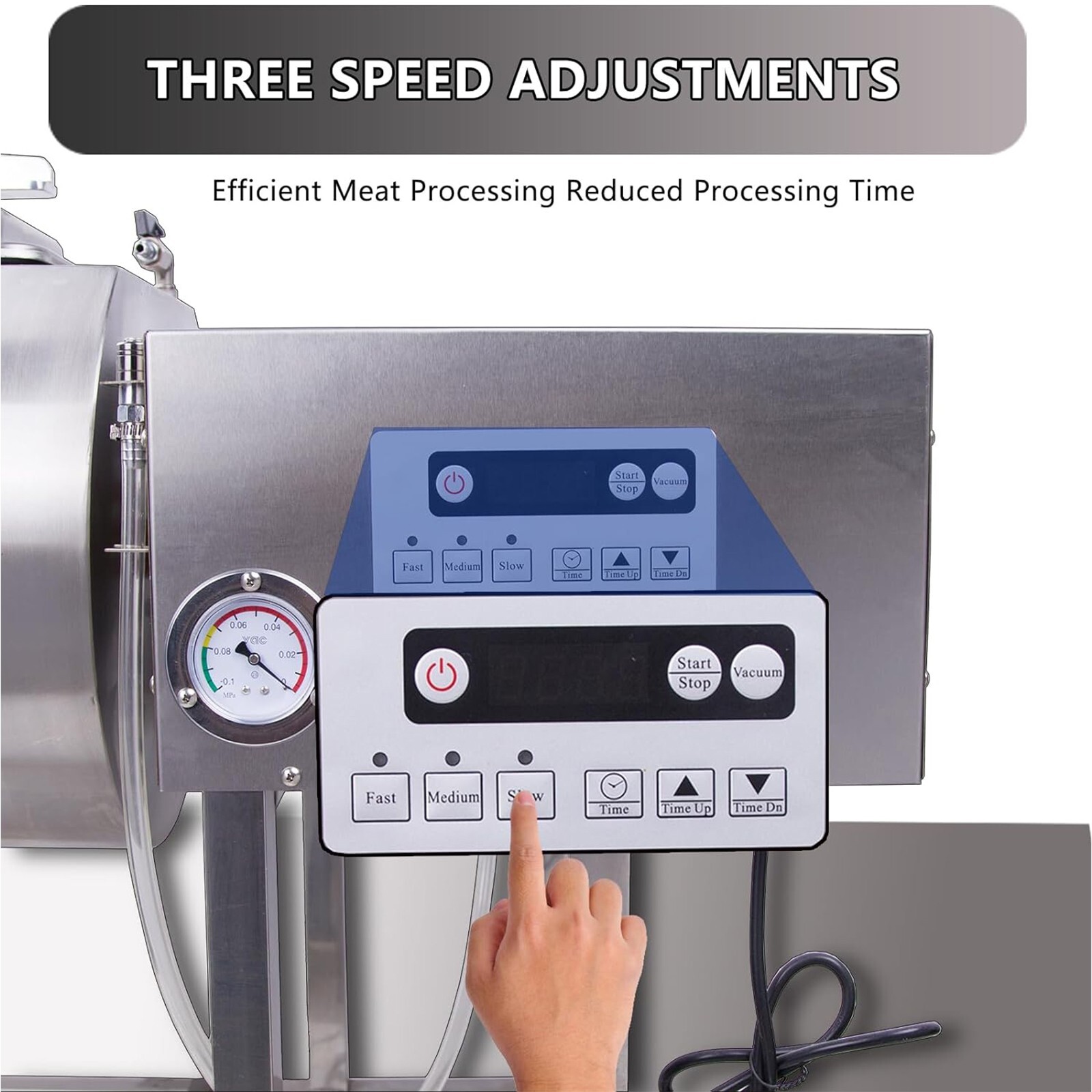 Hakka Refurbished 45L Meat Tumbler Marinator Vacuum Pump Curing Rolling