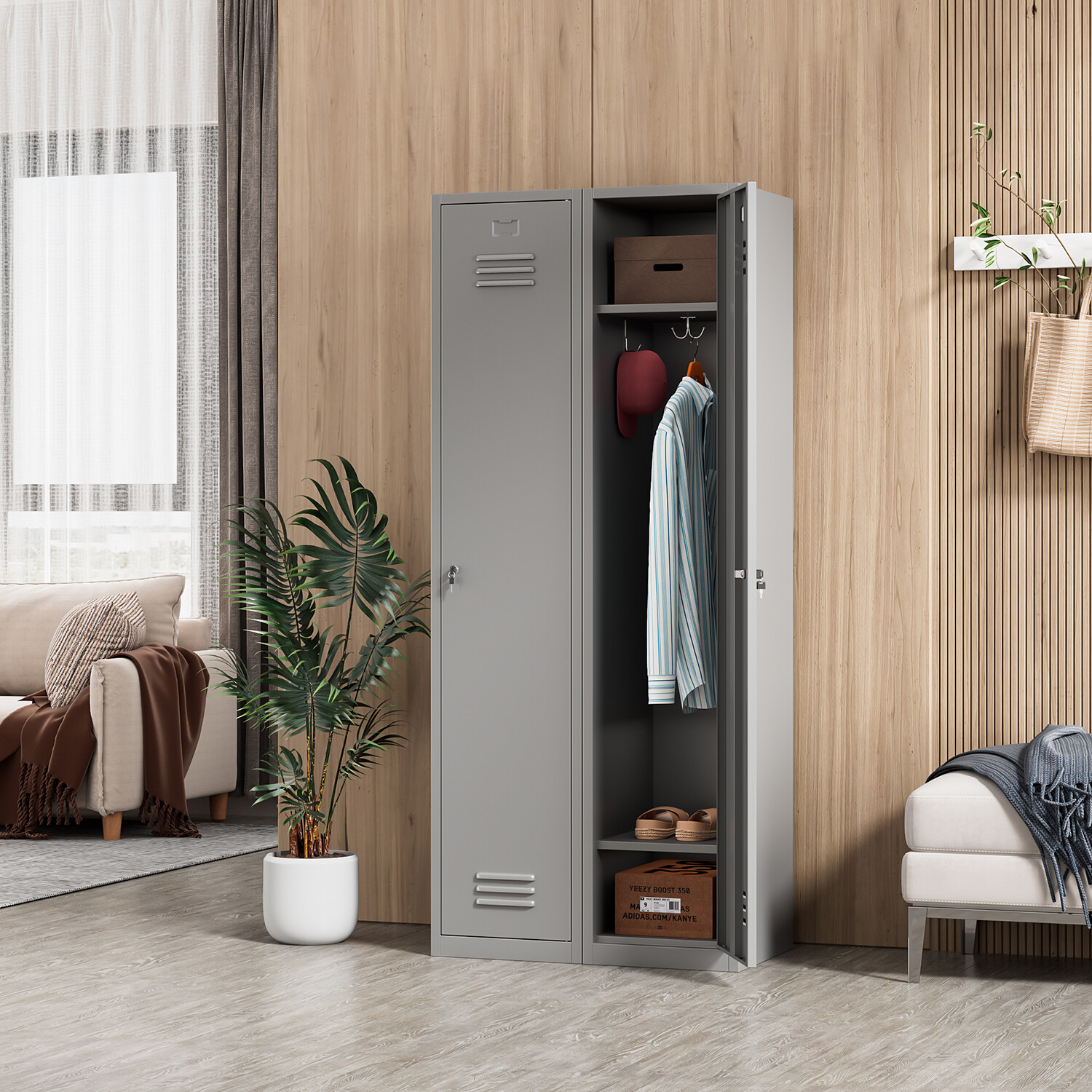 Metal Locker Lockable Storage Cabinet Metal Locker For Employees Office School