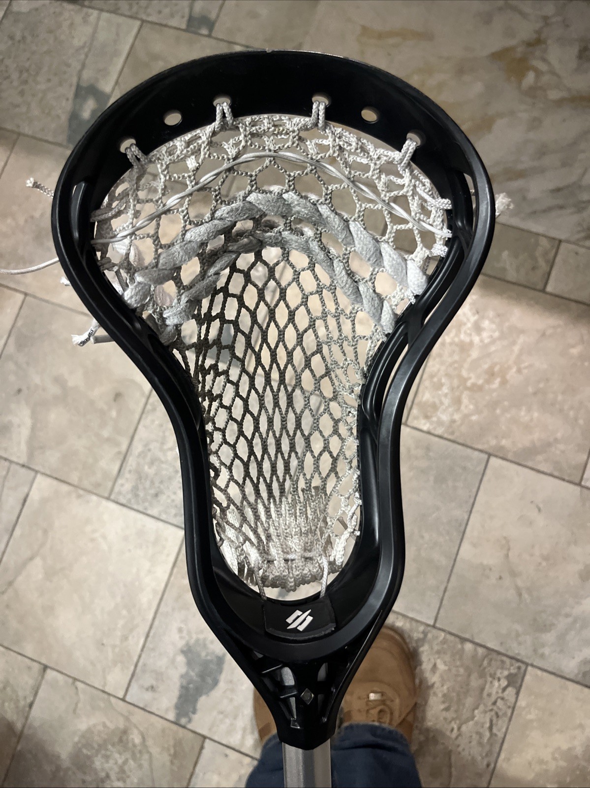 StringKing Mark 2V STRUNG Lacrosse Head Used Twice On A 175 Shaft, 3 New Balls