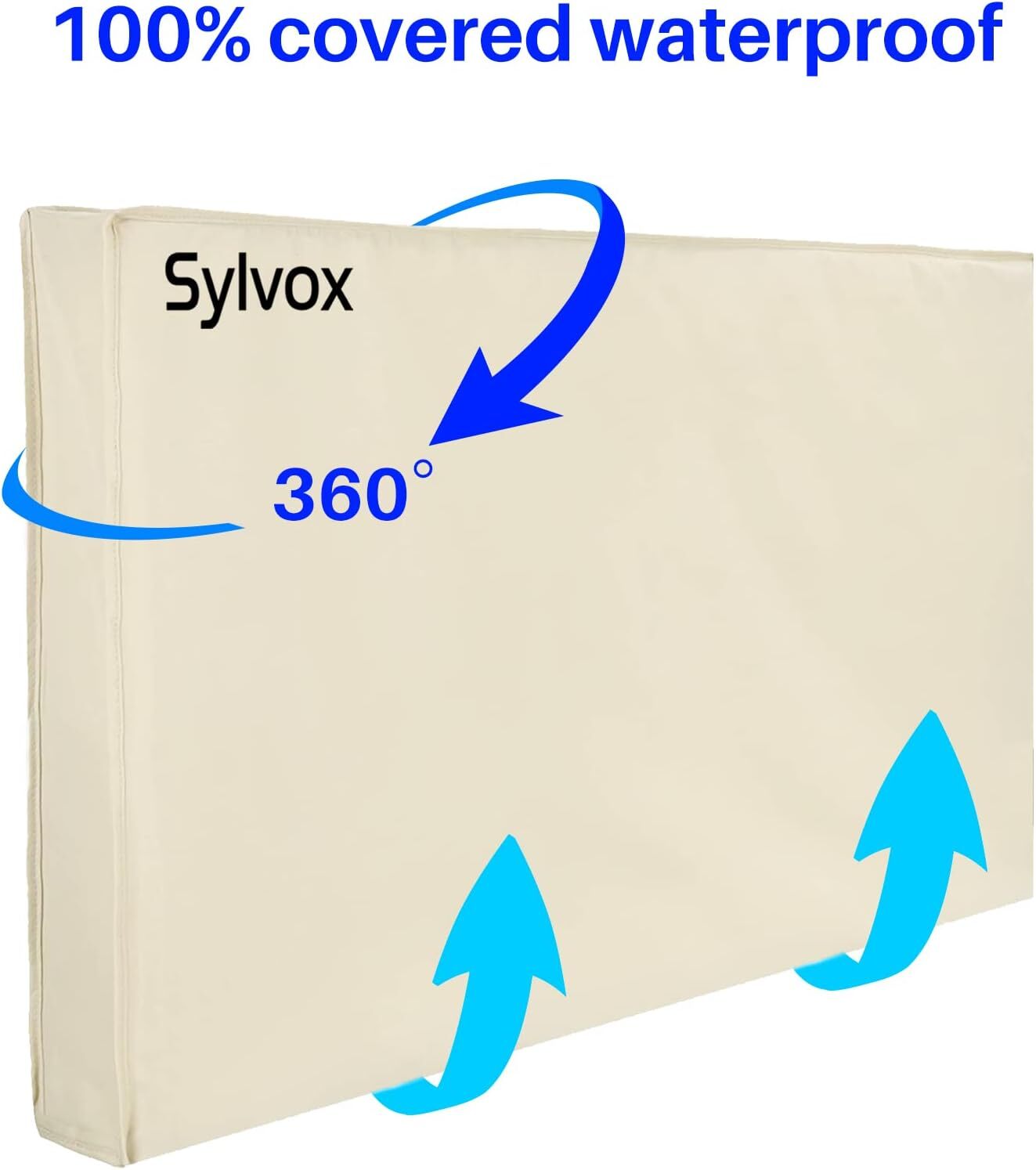 SYLVOX TV Cover Weatherproof Screen Cover 70"-75" TV Suitable outdoor TV protect