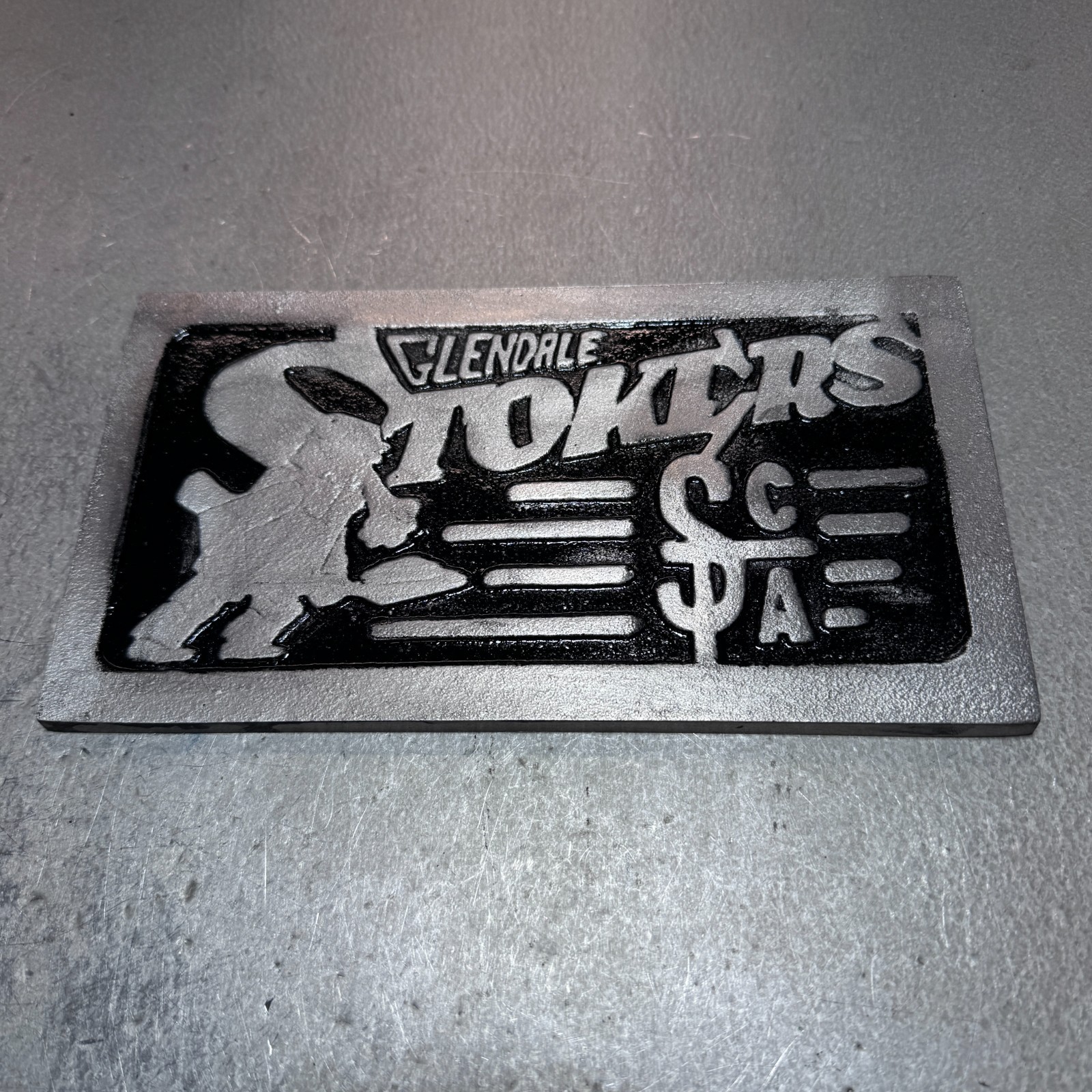 Stokers SCA Glendale California Car Club Plaque