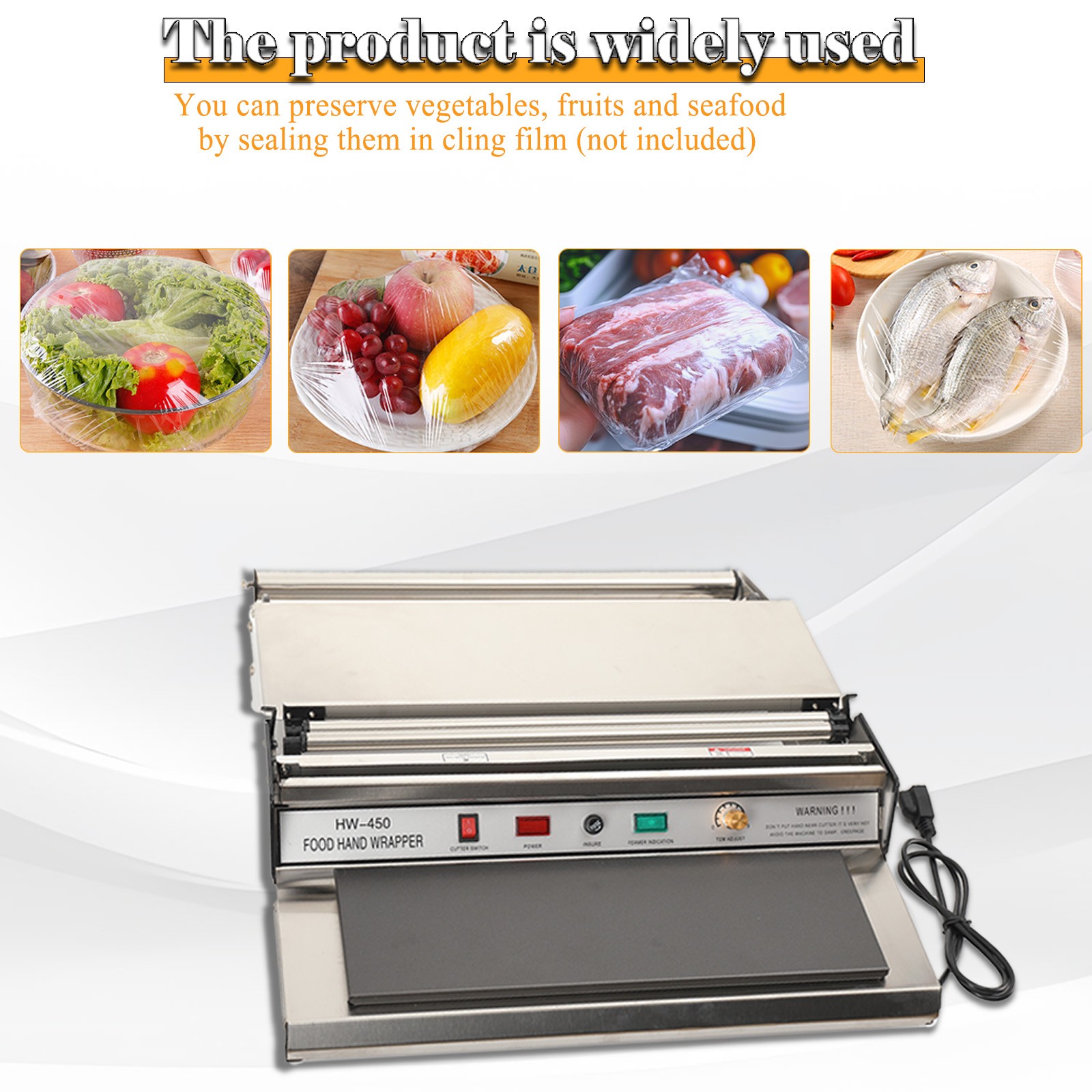Wrapping Machine Packing Machine Hand Fresh Plastic Film Wrapper for Food