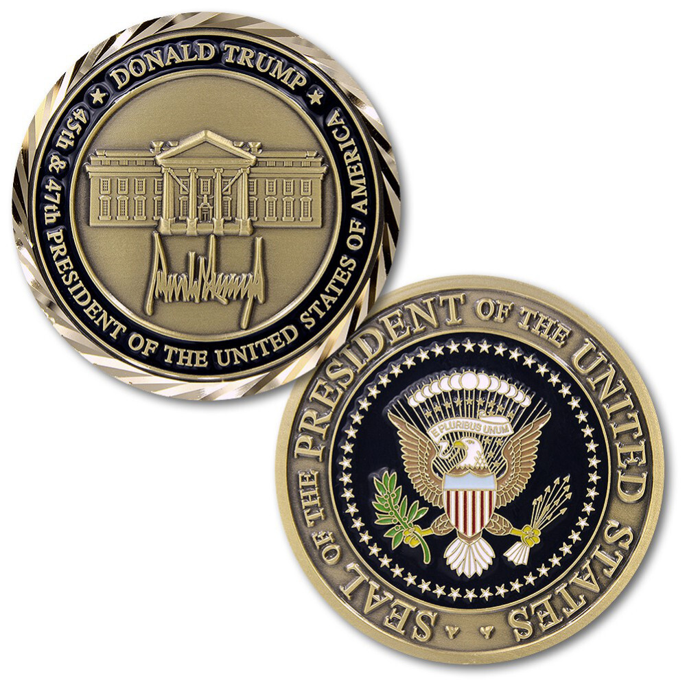 NEW Donald Trump 47th President of the United States Challenge Coin 2 inches