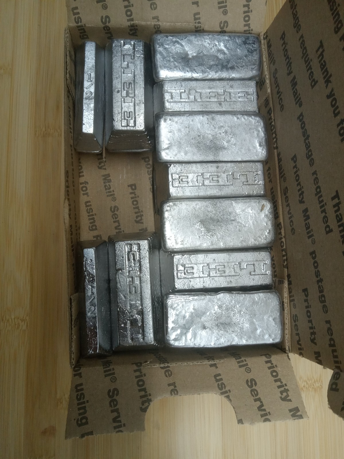 20 lbs Soft Lead Ingots for casting sinkers, jigs, bullets.