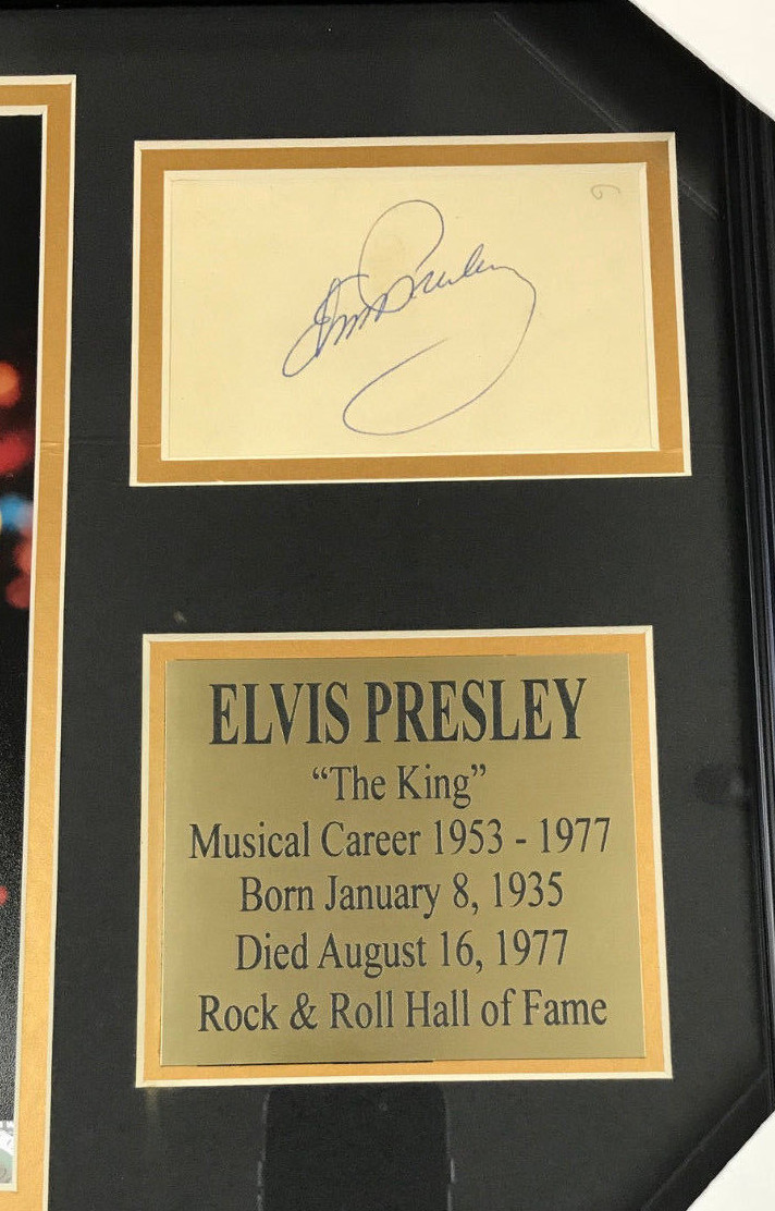 ELVIS PRESLEY THE KING #1 Autographed Facsimile Reprint Framed 8x10 Photo