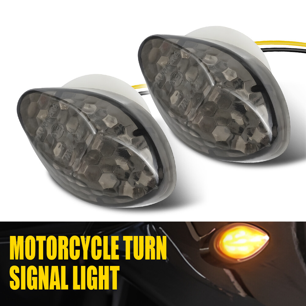 LED Flush Mount Front Turn Signal Blinker Amber For Honda CBR600RR CBR600F4/F4i