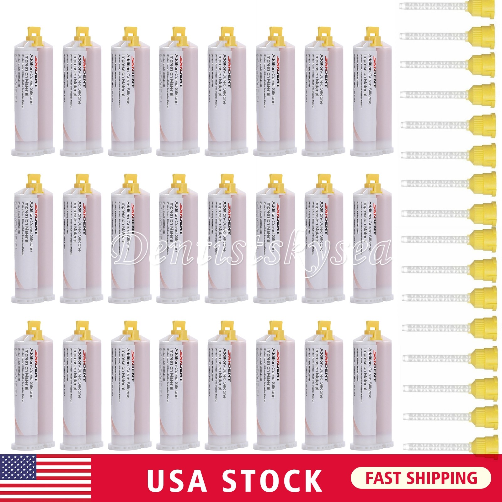REGULAR SET Light Body Dental Impression Material VPS 50ml 5 Tips