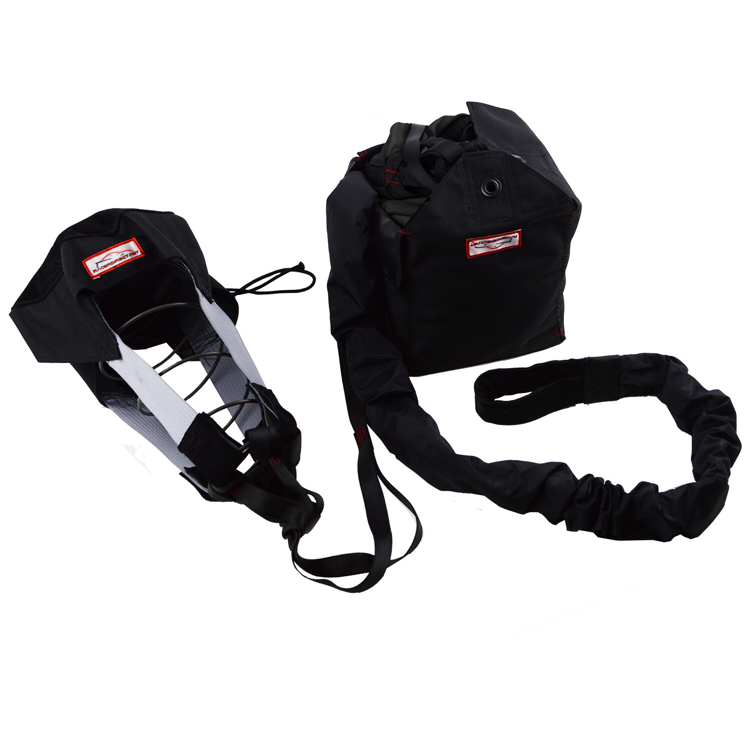 RACERDIRECT 790 JR DRAGSTER PARACHUTE SPRING LOADED GREY RACING SAFETY CHUTE