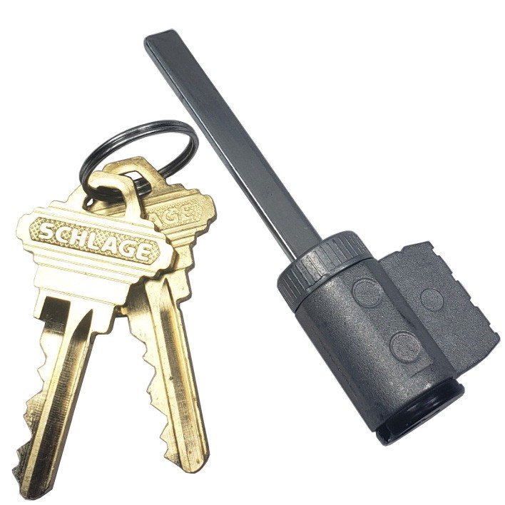 Schlage Deadbolt Cylinder 23-105-C Matte Black 1-7/8" Tailpiece 2Key (BLEMISHED)