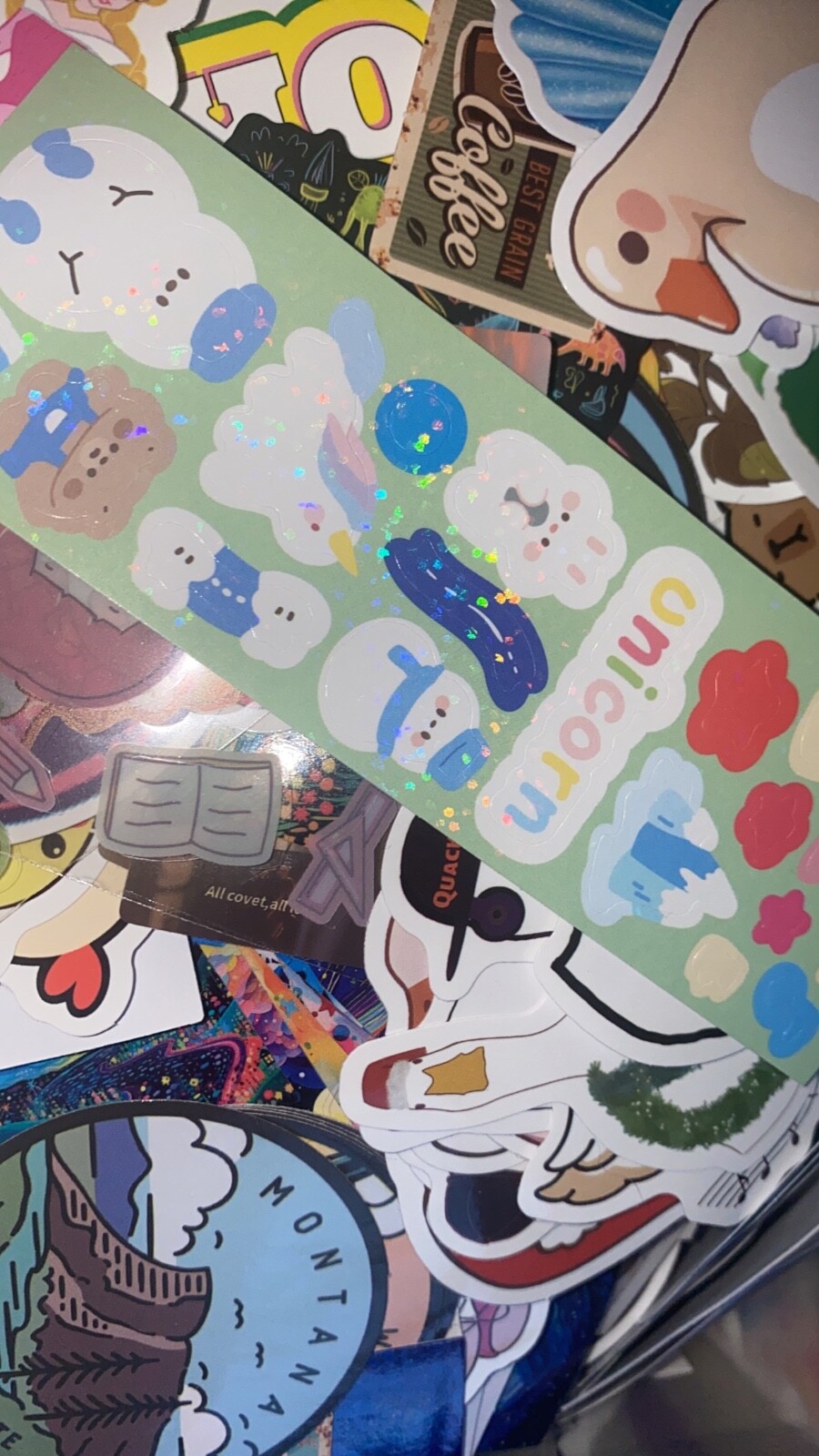 Surprise Lot of 20 Random Stickers - Includes Die Cuts/Sticker Flakes!