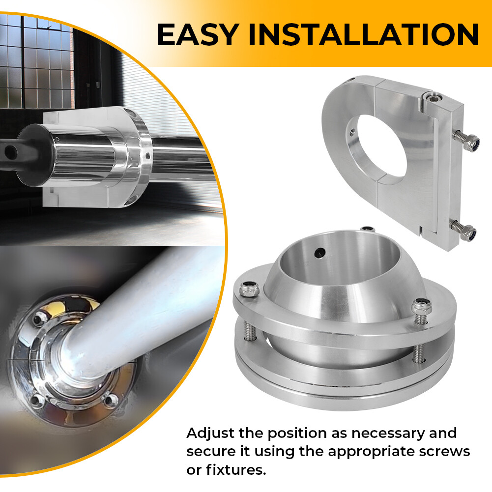 Universal 2" Swivel Base Floor Mount & 2 1/2" Steering Column Drop Kit Aluminum