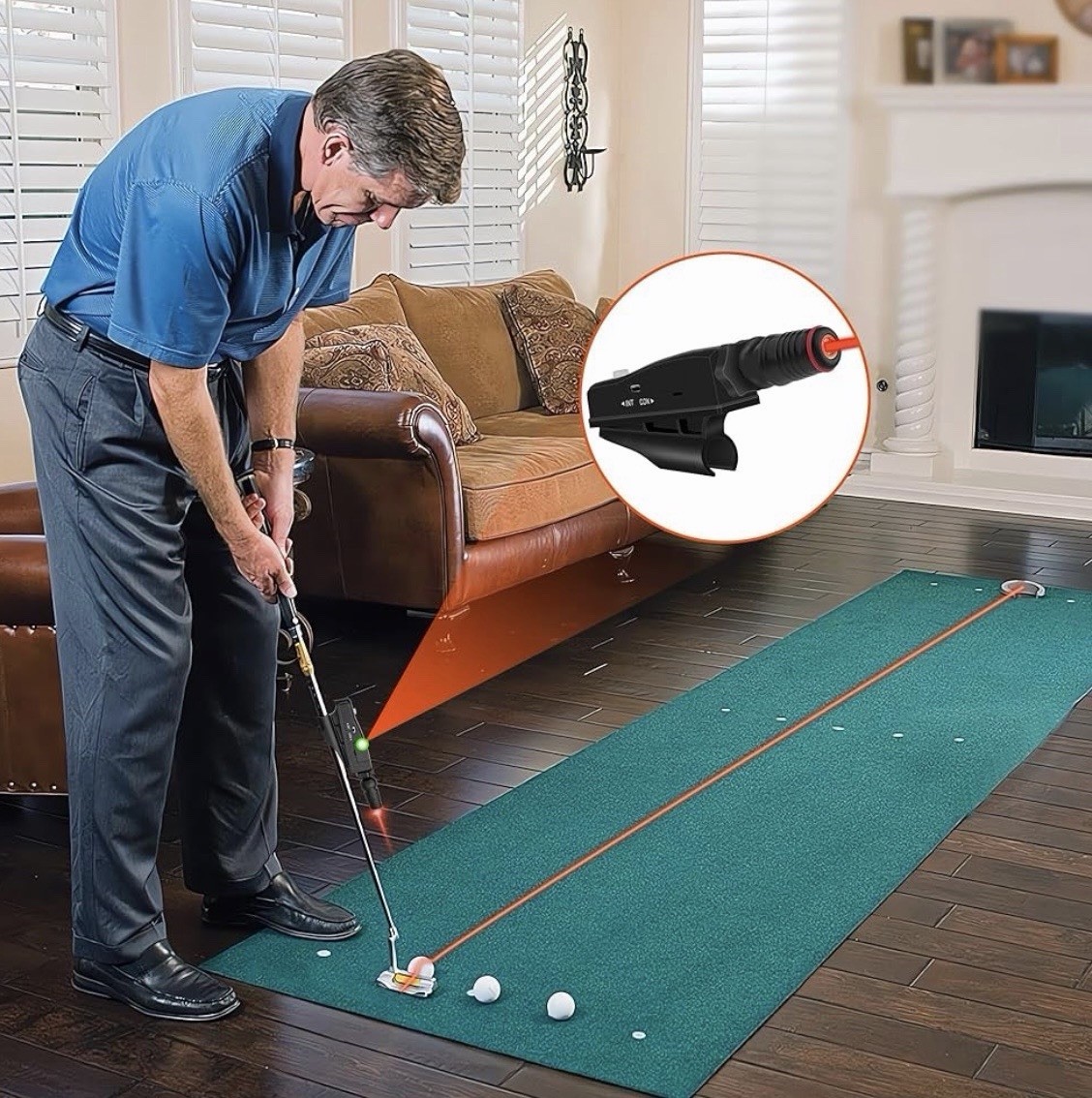 Golf Putter Laser Alignment Trainer Aid INT/CON 360° Guide | New, Factory Sealed