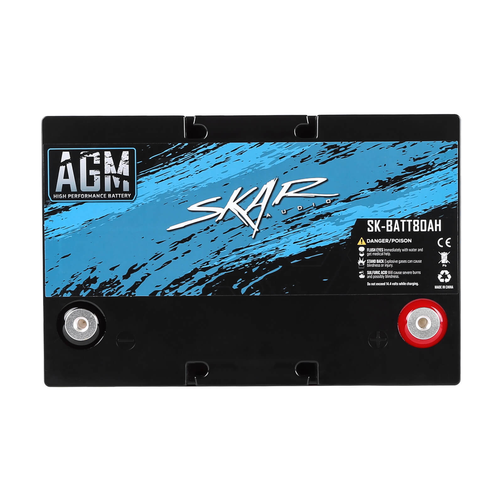 NEW SKAR AUDIO 12V 80Ah AGM HIGH PERFORMANCE CAR AUDIO BATTERY | SK-BATT80AH