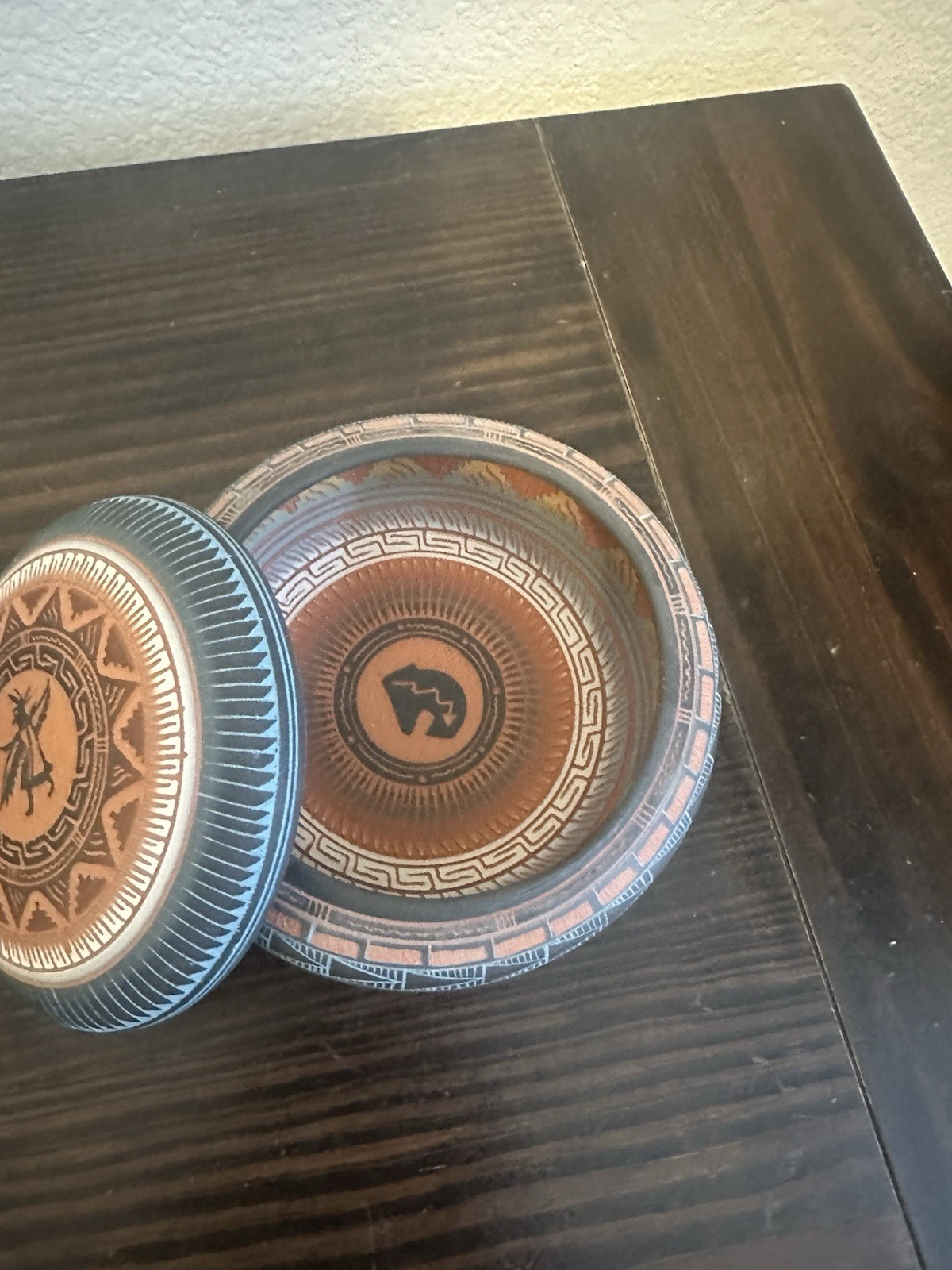 Navajo Seed Jar With Lid Us Native Signed D Thompson