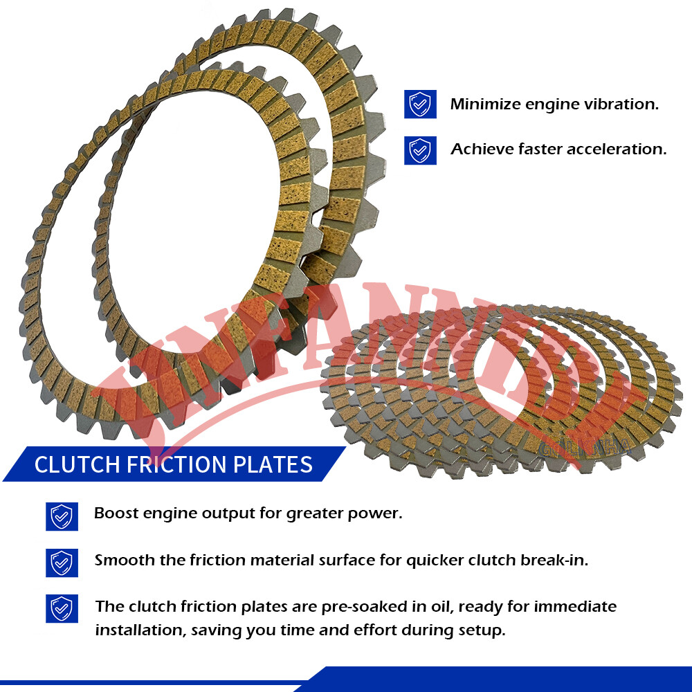 Complete Clutch Plates Kit Set for Harley Sportster 883 1200 1991-2020 #37977-90