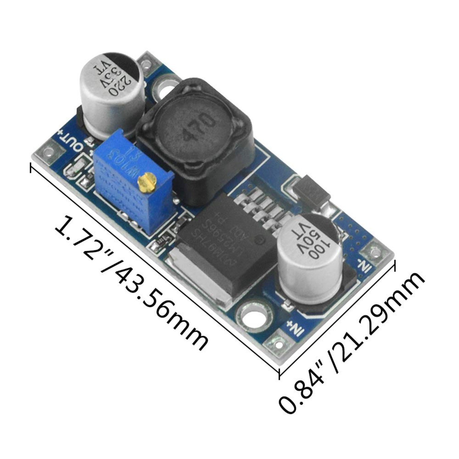10 PCS LM2596 DC-DC 3A Buck Converter Power Adjustable Power Supply Module 3-40V