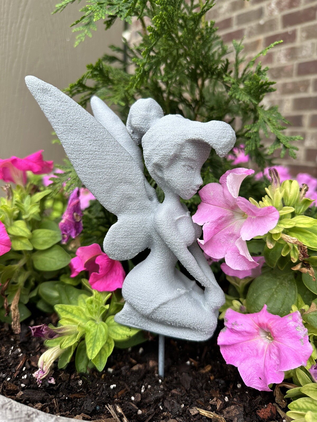 Tinkerbell Garden Disney Outdoor Decor Tink Epcot Flower Fairy Garden Statue