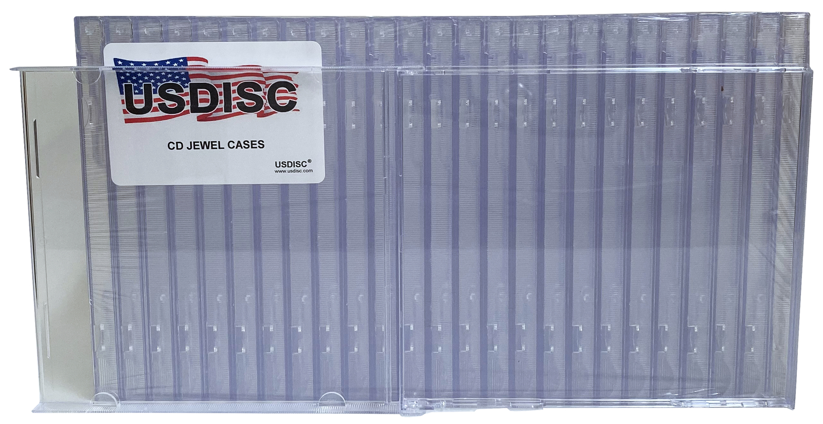 400 USDISC CD Jewel Cases Standard 10.4mm No Tray, Single 1 Disc (Clear) Lot