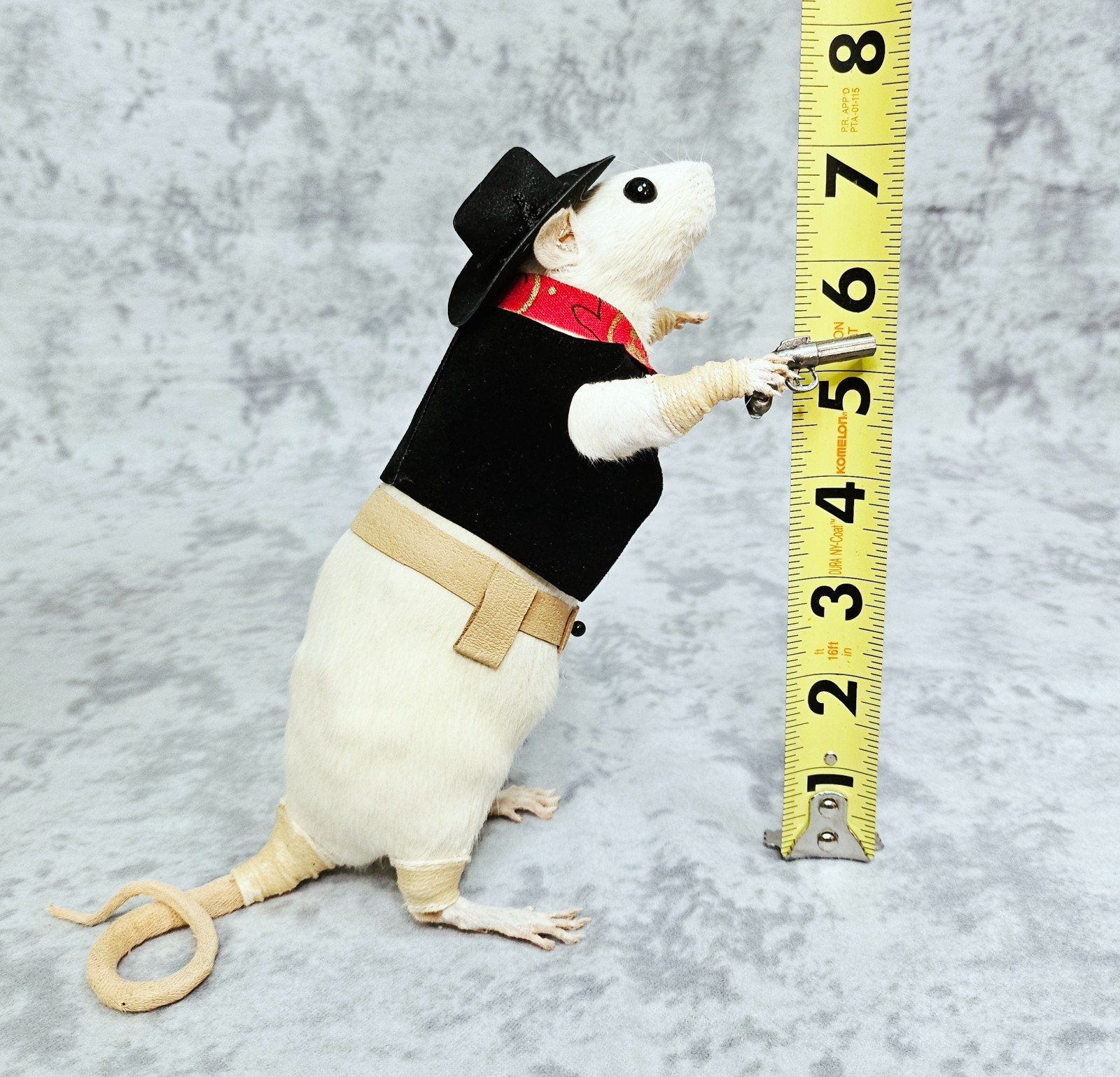 Rat Taxidermy Cowboy Sheriff Rat